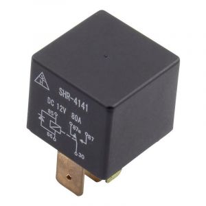 SHR-4141B SHR-12VDC-F-C 5pin Relais automobile 12 V/DC 80 A 1 inverseur (RT) W222991