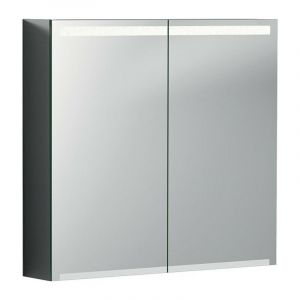 Geberit - Armoire de toilette Optionavec &eacute;clairage et deux portes: Largeur 75cm, Hauteur 70cm, Profondeur 15cm, , miroir ext&eacute;rieur, miroirs int&eacute;rieur