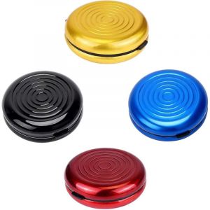 4 Pi&egrave;ces Bo&icirc;te de Rangement pour Pi&egrave;ces de Monnaie en Euros, Porte-Monnaie Euro Monnayeur Rond en Alliage