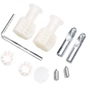 Kit de fixation universel pour WC suspendu, charnière de fixation, pour fixer solidement les WC suspendus (blanc)