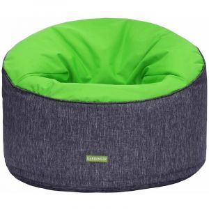Pouf rond pour jardin, pouf portable r&eacute;sistant &agrave; l'eau, grand pouf int&eacute;rieur et ext&eacute;rieur pour jardin au bord de la piscine, pouf l&eacute;ger et prot&eacute;g&eacute;