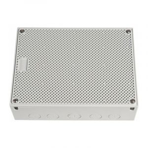 Panneau de commande Gewiss avec porte r&eacute;versible alv&eacute;olaire blanc GW42005