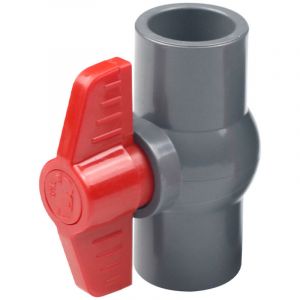 Vanne &agrave; bille en PVC, raccords droits en plastique de robinet &agrave; tournant sph&eacute;rique U-PVC pour le contrle et l'arr&ecirc;t du d&eacute;bit (&phi;32mm)