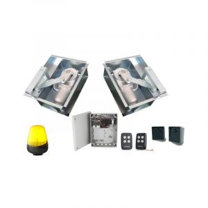 Kit - Automatisme de portail - systeme enterre - moteur 24V - sans baterrie - 200Kg - 2.5 Metres - myblank 24 by Proteco 1420