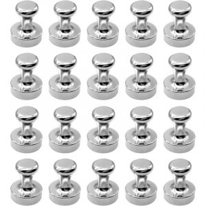 20 Pcs Mini Aimants de Frigo, Aimant Puissant, Aimant Neodyme, Lot de Aimant N&eacute;odyme Super Puissant pour Frigo, Aimants Puissants (12x16cm)