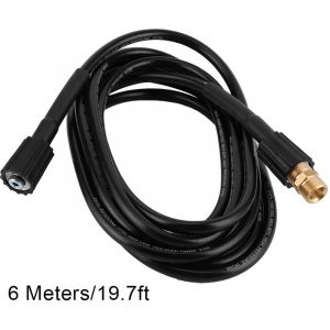 Tuyau de Nettoyeur Haute Pression 5800PSI pour Karcher, Robinetterie de Machine &agrave; Laver, Connexion 22mm, 6m/19.7ft