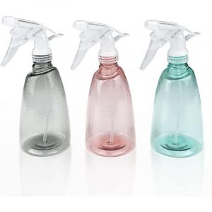 Shining House - 3 Pi&egrave;ces Vaporisateur Vide 500 ml, Rechargeable G&acirc;chette en Plastique Flacon Pulv&eacute;risateur, 2 Pulv&eacute;risation Modes Transparent Spray