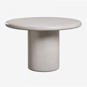 Sklum - Table de jardin ronde en ciment Namara Ø120 cm