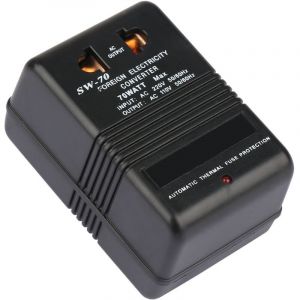 Jeffergarden Fiche de voyage Adaptateur secteur 70 watts Transformateur 220V &agrave; 110V Convertisseur de tension abaisseur Transformateur de puissance