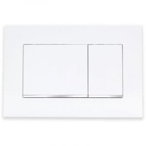 Plaque de déclenchement avec déclencheur de rinçage, plaque de déclenchement wc compatible avec Geberit Sigma 30, plastique abs pour plus de
