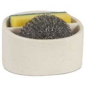 ANDREA HOUSE CC25139 Soporte Estropajo Poli Travertino - ref: CC25139