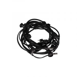 Guirlande de fête à led - 10 x douille E27 - sans ampoules - 5 m
