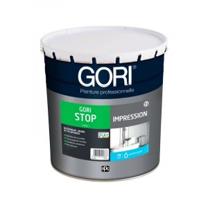 Gori - Peinture acrylique multisupports barri&egrave;re anti-humidit&eacute; pour murs et plafonds stop Impression blanc bidon de 3l