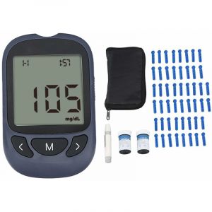 Jeffergarden Moniteur de glyc&eacute;mie 50pcs bandelettes de test 50 lancettes Kit de test de glyc&eacute;mie de haute pr&eacute;cision