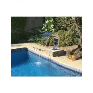 Cascade INOX 316 Fontaine Piscine Bassin Mod&egrave;le Cobra Hauteur 80cm