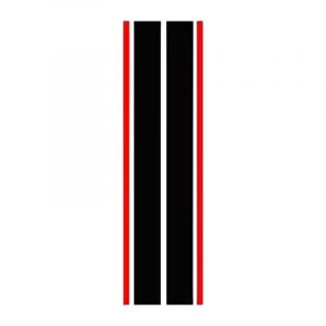 Autocollants pour capot de voiture, bandes universelles pour carrosserie de course automobile, en vinyle, accessoires décoratifs extérieurs, noir et