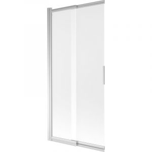 Paroi de douche 2 volets coulissants Mexen Fox 85 x 150 cm, givrée, chromée - 891-085-002-01-30