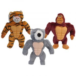 Jeu Camon gorille en peluche et TPR pour chiens 30 cm &ndash; Avec couineur int&eacute;rieur &ndash; Stimule le jeu