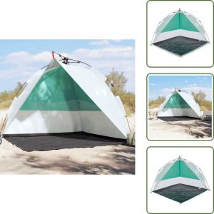 Vidaxl - Tente de plage vert d'eau lib&eacute;ration rapide imperm&eacute;able - Tente De Plage - Tente De Camping - Parasol De Plage - Ombre Solaire - Protection