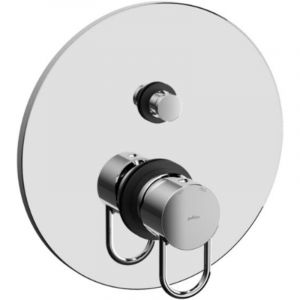 Mitigeur douche &agrave; encastrer avec inverseur &agrave; bouton poussoir Paffoni Joker JK015CR Chrom&eacute; - 2 sorties