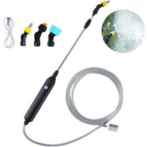 SNQ - Pulverisateur de Jardin Electrique, Electrique Toiture、Pulverisateur Lance Telescopique, Pulverisateur a Pression avec 3 Buses et Tuyaux de 5M