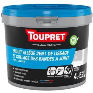 TOUPRET Enduit de r&eacute;novation et garnissant en p&acirc;te 7 kg