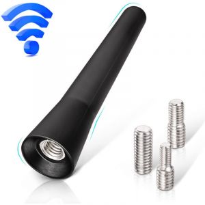 Ahlsen Antenne Voiture FM Dab Antenne Radio Voiture 6,5cm Mini Antenne Voiture Courte avec Fonction de R&eacute;ception FM/AM/Dab Puissante,