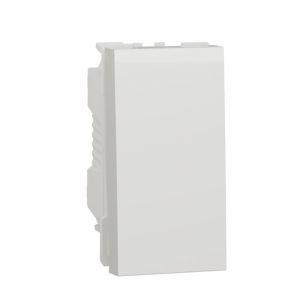 Schneider Electric - Unica - bouton-poussoir no/nf - 10A - connex rapide - 1 mod - Blanc - m&eacute;ca seul (NU313618)