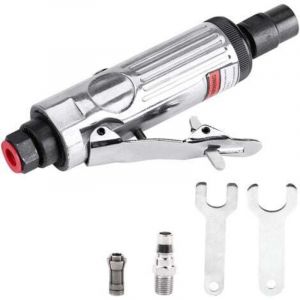 Meuleuse d'angle Pneumatique, Meuleuse Pneumatique à Faible Bruit, pour Outils de Moulage (Argent)