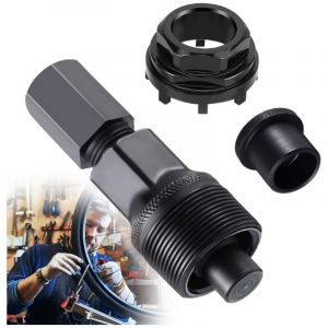 Extracteur de manivelle pour v&eacute;lo, extracteur de manivelle compact, outil de r&eacute;paration et d'entretien pour poulie de v&eacute;lo, noir