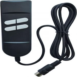 T&eacute;l&eacute;commande pour fauteuil relax &eacute;lectrique, t&eacute;l&eacute;commande pour fauteuil releveur, commande manuelle, 4 boutons, 5 broches, pour 2 moteurs - fauteuil