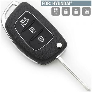 1 pièce emballé toy40 pour Hyundai 3 touches elantra solarisi ix35 télécommande pliante clé de voiture de remplacement Shell