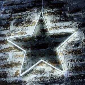 Etoile lumineuse 55CM 192 LED blanc froid flash scintillant 24V tube néon IP44 extérieur Lotti