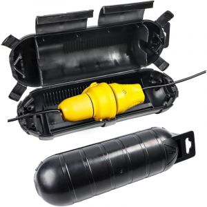 Lot de 2 Boite Etanche Electrique Exterieur IP44, Cache Prise Exterieure Etanche &eacute;paisse, Boitier Protection pour Rallonge Exterieur