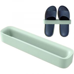Organisateur de chaussures à suspendre, étagère de rangement multifonction sans perforation, étagère à chaussures murale - Boîte de rangement