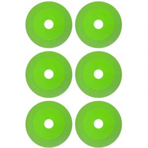 Disques de coupe en verre lame de diamant lame circulaire roue de broyage pour la bouteille de vin de tuile en c&eacute;ramique 6 pcs