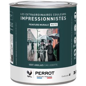 Peinture Murale Mate Vert Anglais Caillebotte 2l - Perrot