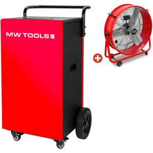 Mw Tools - Pack déshumidificateur 90L/Jour BDM90N + Ventilateur brasseur d'air ø600mm MV600L BDM90NSETA