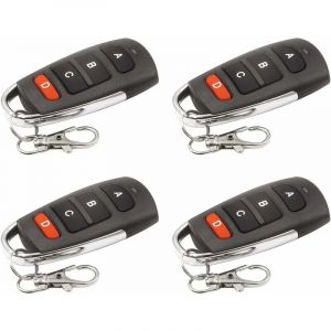 Gabrielle - 4PCS Clonage télécommande porte-clés,Porte de garage de remplacement universel portail électrique,Télécommandes originales pour véhicules