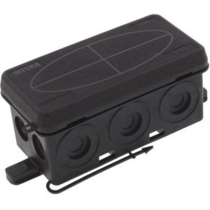 10109579 Bo&icirc;te de d&eacute;rivation (l x l x h) 86 x 44 x 41 mm noir (ral 9005) IP55 1 pc(s) C046641 - Wiska