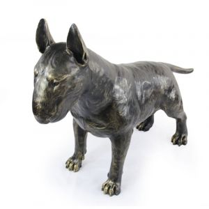 Bull Terrier - une statuette de chien grandeur nature, une figurine à l'échelle 1:1, une statue de jardin par Art-Dog