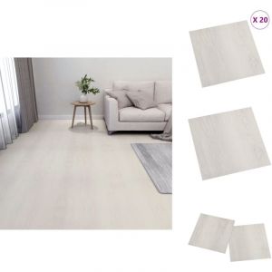 Vidaxl - Dalles de plancher autoadh&eacute;sives 20 pcs pvc 1,86 m&sup2; beige - Carrelage Pvc - Dallettes De Sol - Planchers Autocollants - Rev&ecirc;tement De Sol