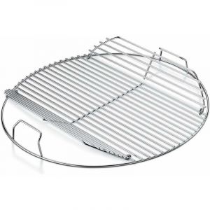 GFTIME Ø 54,6cm Grille de Cuisson à charnière ronde 7436 pour barbecue à charbon de bois Weber 57CM One-Touch, Performer, Bar-B-Kettle et