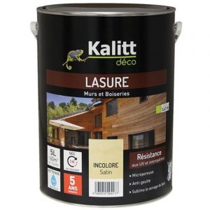 KALITT DECO - Kalitt Lasure 5ans les modernes incolore satin 5l