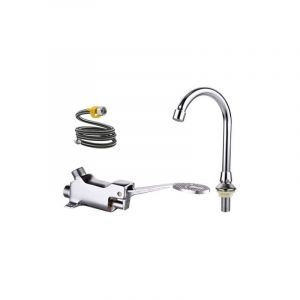 Crea - Mitigeur de lavabo robinet à pédale ensemble de robinets de lavabo de laboratoire médical/de salle de bains
