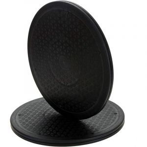 Lot de 2 Heavy Duty Rotation &agrave; 360 Degr&eacute;s Support de roulements &agrave; Billes en Acier Plateau Rotatif Pivotant pour tv enceintes &eacute;crans appareils de