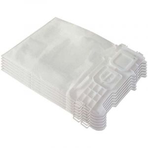 6 Premium Sacs d'aspirateur pour Folletto Vorwerk Kobold VK 135, 136, VK135, VK136 avec Microfibre spéciale avec Fermeture hygiénique 6 pièces