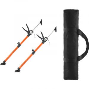 Mophorn &Eacute;tai de Soutien T&eacute;lescopique 54-115 cm, Lot de 2, Poteau R&eacute;glable avec Tige &agrave; D&eacute;gagement Rapide, en Acier, Capacit&eacute; de Charge 70 kg, Id&eacute;al