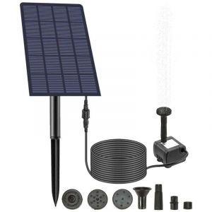 Pompe Solaire pour Bassin 2,5 W A&eacute;rateur Solaire de Bassin Pompe a Air Bassin Pompe Bassin Solaire A&eacute;rateur d'aquarium A&eacute;rateur de P&ecirc;che pour Bassin