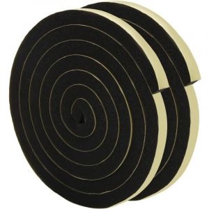 Joint Porte de Mousse Adh&eacute;sive,2 Rouleaux de 10mm x12mm x2m Joint Mousse Adh&eacute;sif, Bande Mousse Autocollante, Caoutchouc Mousse Autocollant pour Porte